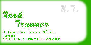 mark trummer business card